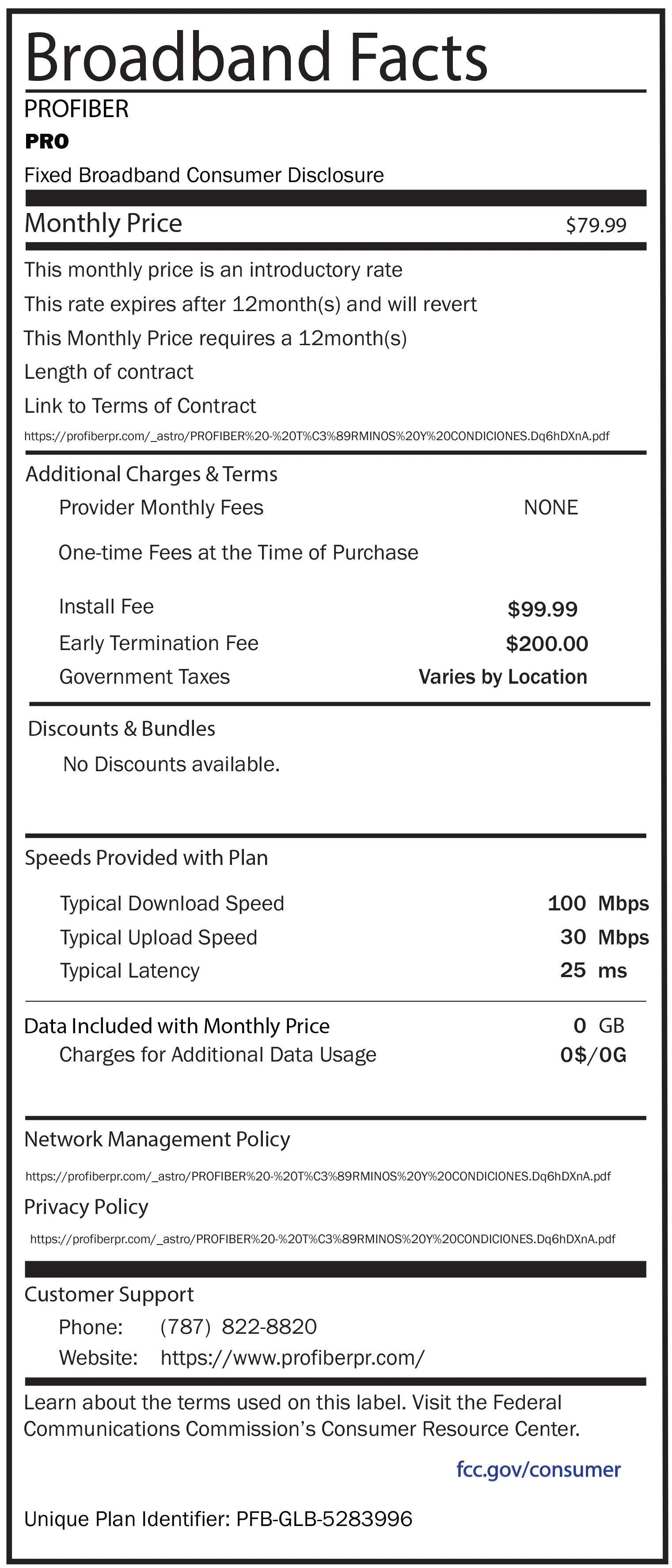 Broadband Facts - PRO